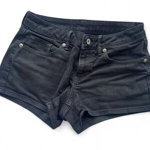 [SOLD] Uniqlo Women's Dark Gray / Black Jean Shorts